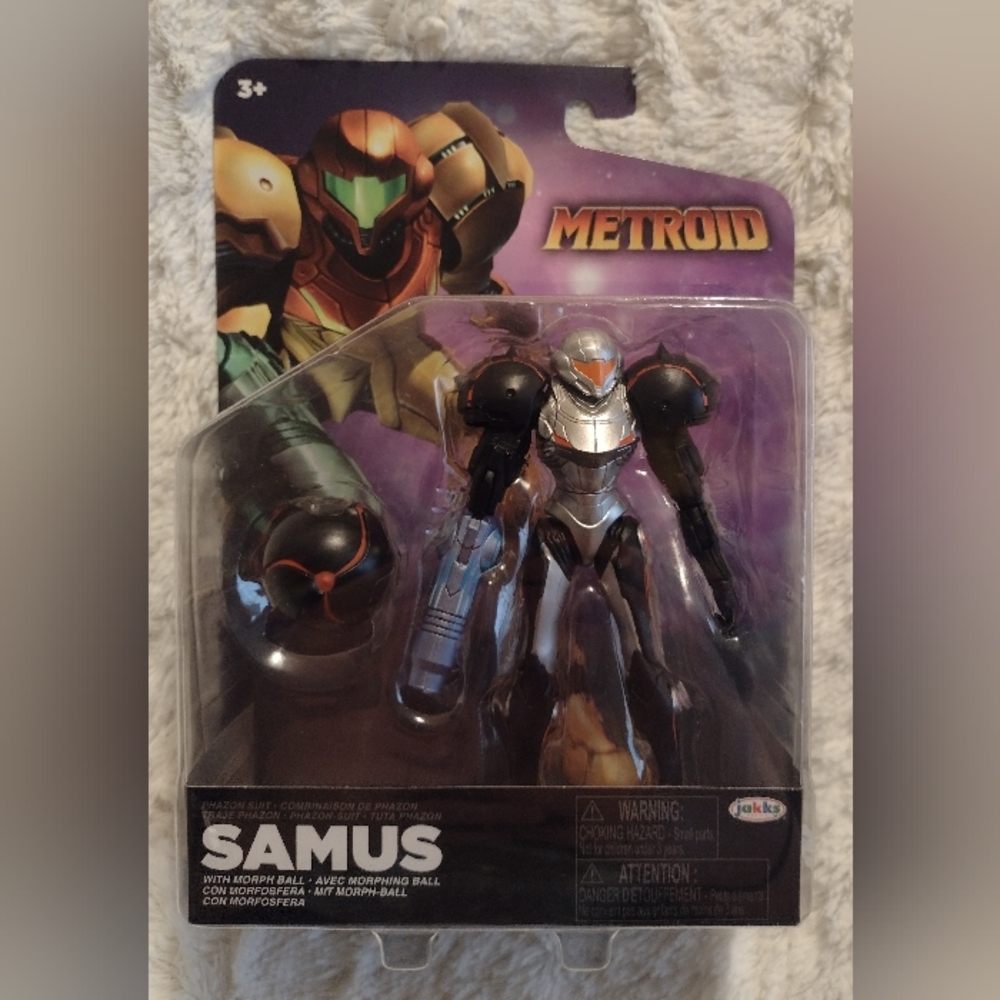 Metroid Phazon Suit Samus Morph Ball World Of Nintendo JAKKS Pacific 2024 Figure
